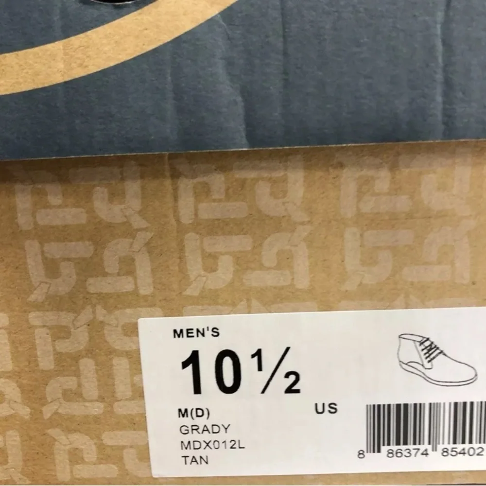 Propet Grady Mens Chukka Boot Tan Leather Size 10.5 M